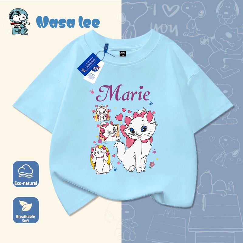 NASA Pure Cotton Tay Ngắn 2026 Phong Cách Mới Trẻ Em Tay Ngắn Mềm Mại Thoải Mái Thời Trang Dễ Thương