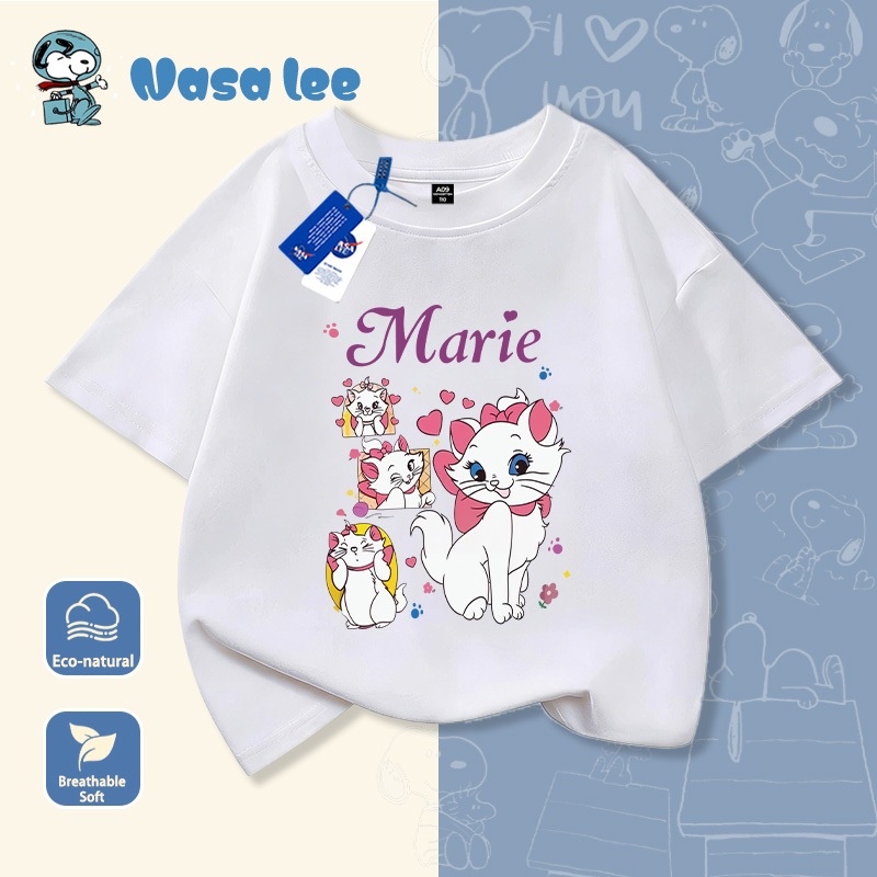 NASA Pure Cotton Tay Ngắn 2026 Phong Cách Mới Trẻ Em Tay Ngắn Mềm Mại Thoải Mái Thời Trang Dễ Thương