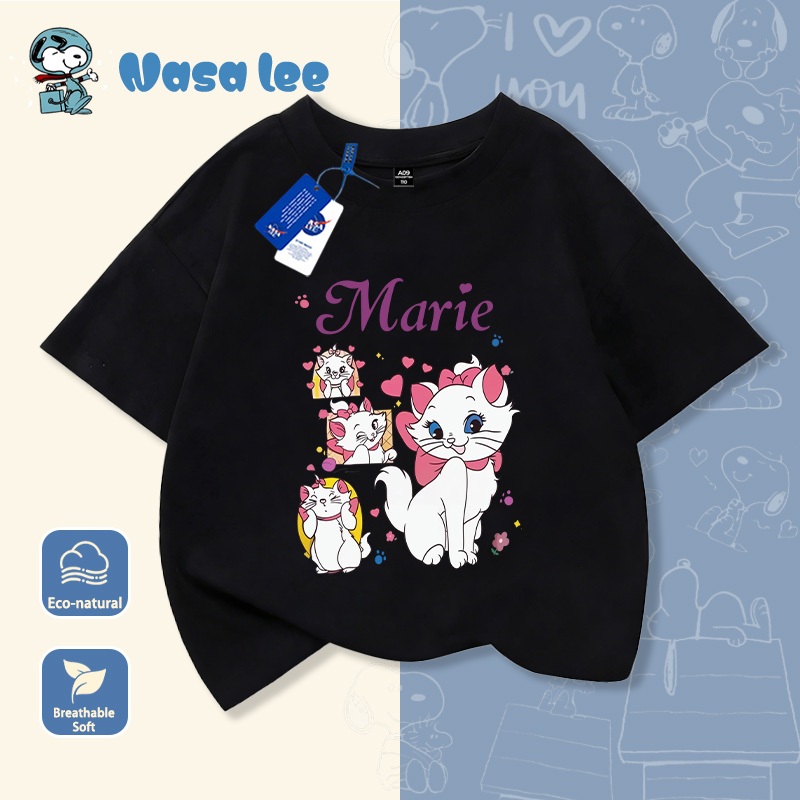 NASA Pure Cotton Tay Ngắn 2026 Phong Cách Mới Trẻ Em Tay Ngắn Mềm Mại Thoải Mái Thời Trang Dễ Thương