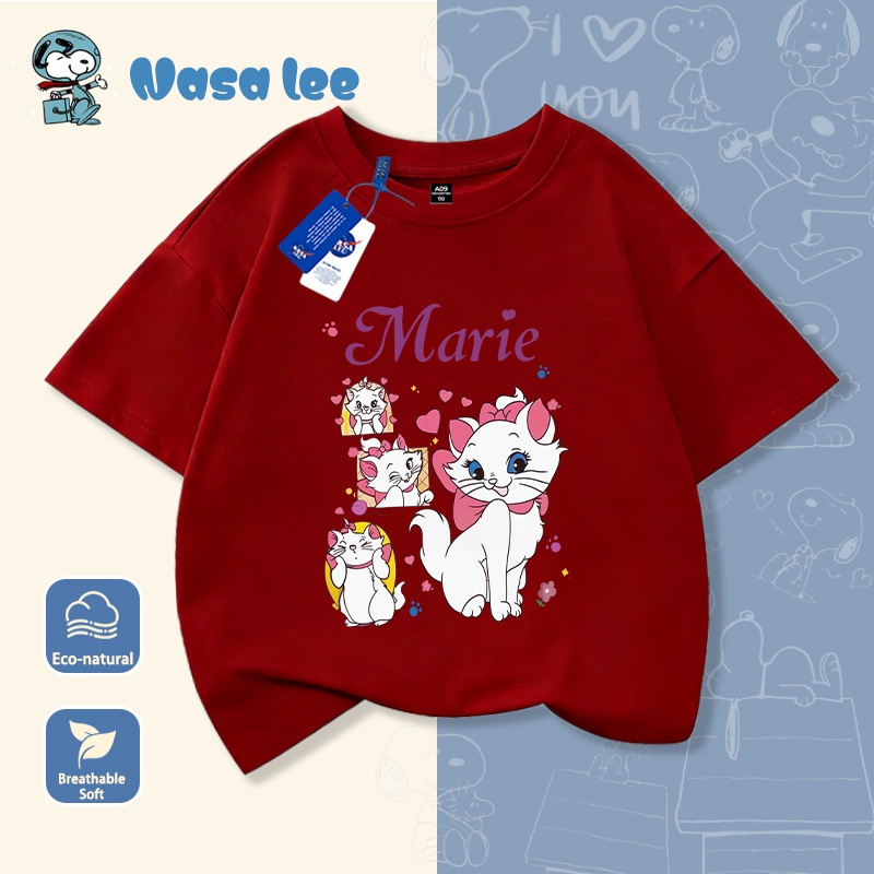 NASA Pure Cotton Tay Ngắn 2026 Phong Cách Mới Trẻ Em Tay Ngắn Mềm Mại Thoải Mái Thời Trang Dễ Thương