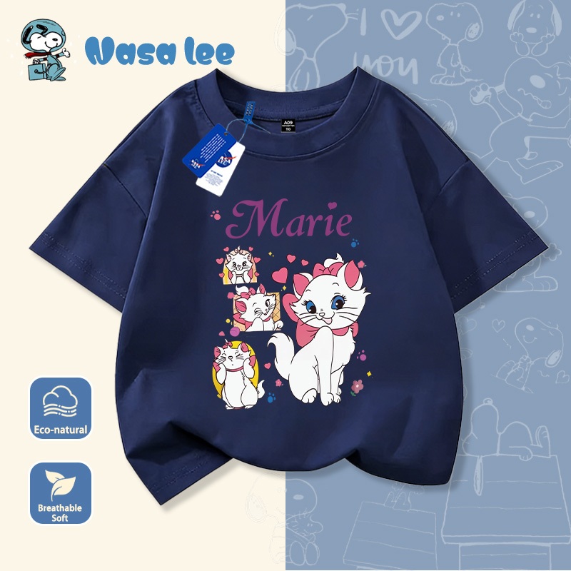 NASA Pure Cotton Tay Ngắn 2026 Phong Cách Mới Trẻ Em Tay Ngắn Mềm Mại Thoải Mái Thời Trang Dễ Thương