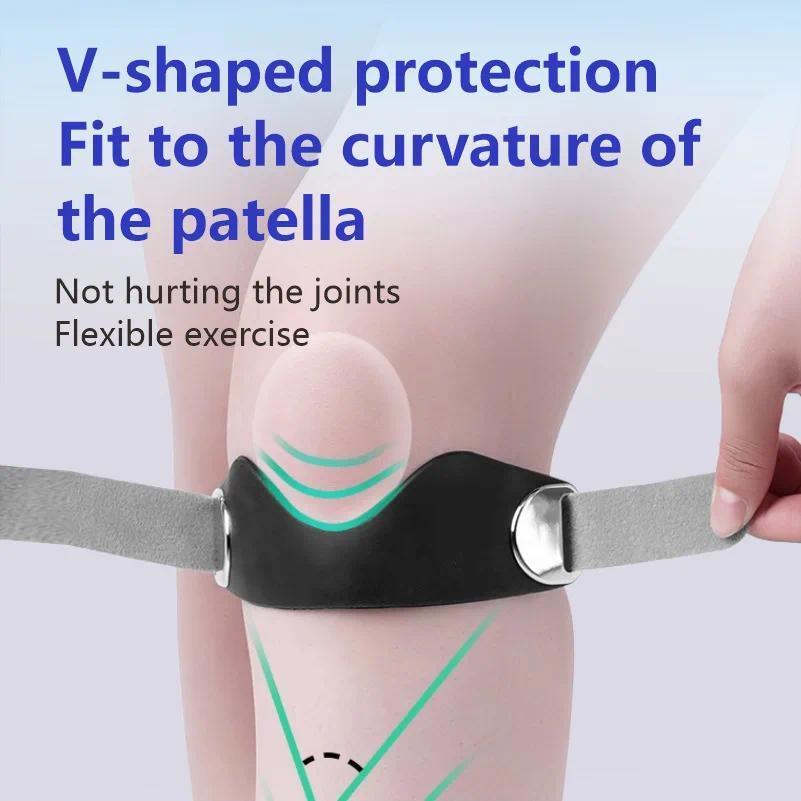 ECILY Đệm Áp Lực Miếng Lót Đầu Gối Patella Dây Đeo Thể Thao Có Thể Điều Chỉnh Quấn Đầu Gối Mềm Áp Lực Patella Hỗ Trợ Nhảy Đầu Gối Ngày Lễ Quà Tặng