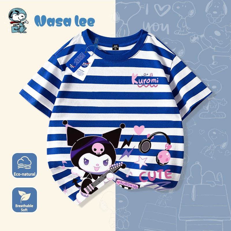 NASA Pure Cotton Tay Ngắn 2026 Phong Cách Mới Trẻ Em Tay Ngắn Mềm Mại Thoải Mái Thời Trang Dễ Thương
