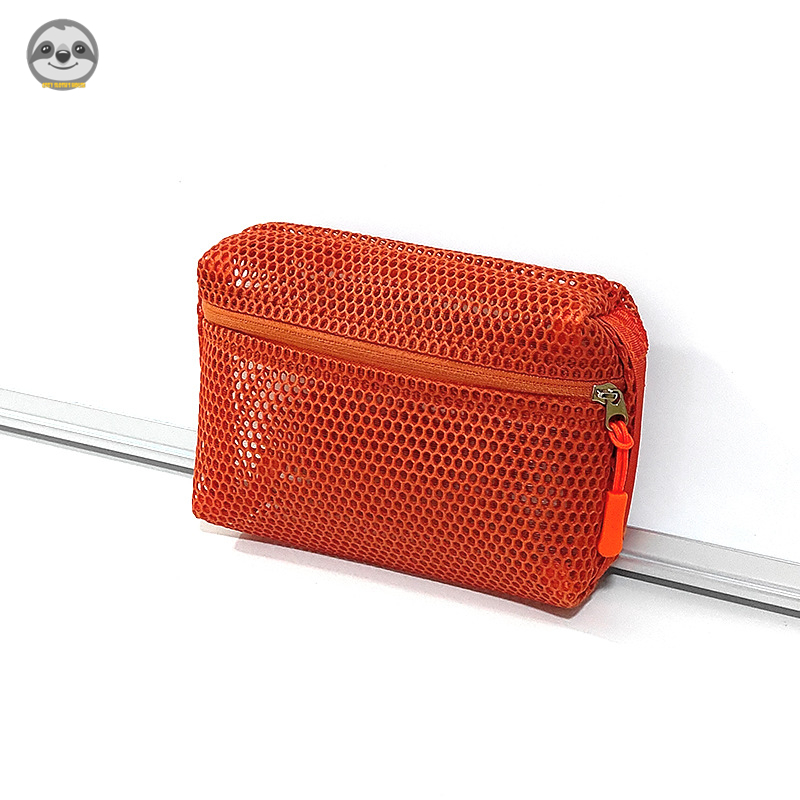 Phong cách Nhật Bản Muji Style / Túi đựng mỹ phẩm lưới trong suốt Nylon / Túi vệ sinh du lịch di động