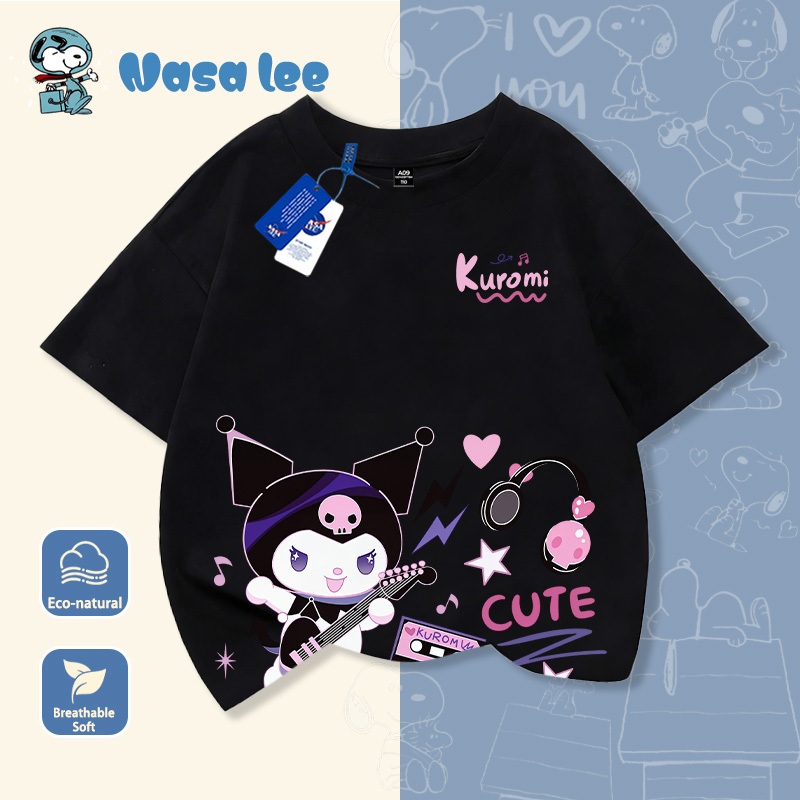 NASA Pure Cotton Tay Ngắn 2026 Phong Cách Mới Trẻ Em Tay Ngắn Mềm Mại Thoải Mái Thời Trang Dễ Thương