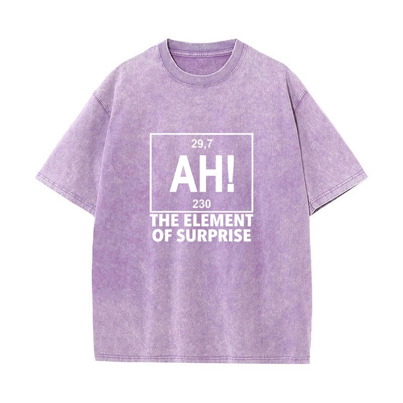 Áo thun Project Hail Mary Summer AH! Yếu Tố Bất Ngờ Hippie Áo Thun Nam Cotton Nguyên Chất Rửa Vintage Cổ Tròn Oversize Tee Tay Ngắn