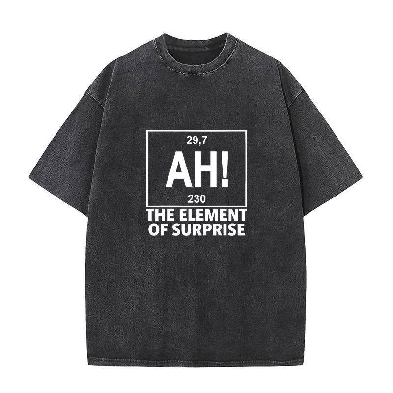 Áo thun Project Hail Mary Summer AH! Yếu Tố Bất Ngờ Hippie Áo Thun Nam Cotton Nguyên Chất Rửa Vintage Cổ Tròn Oversize Tee Tay Ngắn