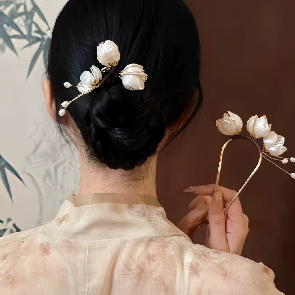 Kẹp tóc hình chữ U phong cách Trung Hoa, đầu bóng mới
