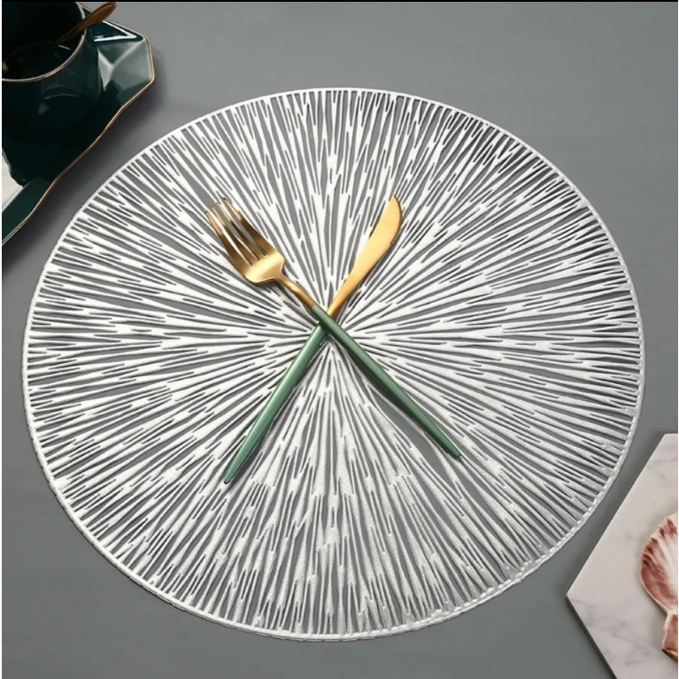 Placemats Bắc Âu Ánh Sáng Sang Trọng Trà Đế Lót Cách Nhiệt Đơn Giản Hiện Đại Đĩa Thảm Phương Tây Placemats Đĩa Ăn Thảm Bàn Thảm Dùng Một Lần