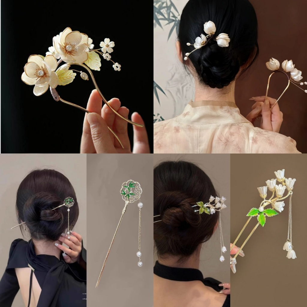 Kẹp tóc hình chữ U phong cách Trung Hoa, đầu bóng mới