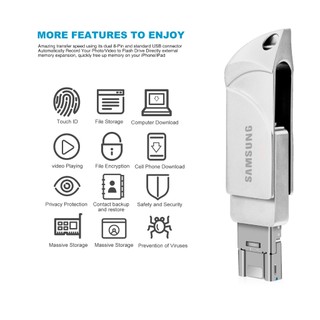 Ổ đĩa Flash USB 3 trong 1 của Samsung, Thẻ nhớ Type C tốc độ cao cho PC, iOS & Android, Ổ đĩa ngón tay cái đa thiết bị (256GB / 512GB / 1TB / 2TB)