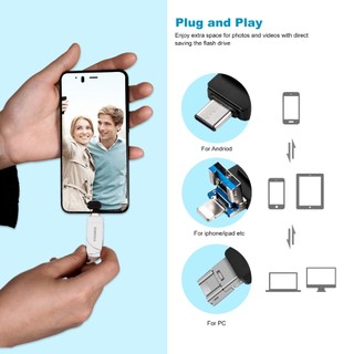 Ổ đĩa Flash USB 3 trong 1 của Samsung, Thẻ nhớ Type C tốc độ cao cho PC, iOS & Android, Ổ đĩa ngón tay cái đa thiết bị (256GB / 512GB / 1TB / 2TB)