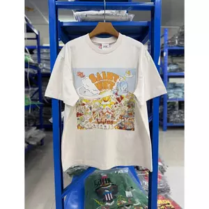 Unisex Oversized Vibrant Graffiti In Áo thun cổ tròn tay ngắn