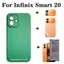 Ốp Điện Thoại Chống Rơi 4in1 Cho Infinix Smart 20 10 9 8 Ốp Điện Thoại Silicon Mềm + Màng Bảo Vệ Sự Riêng Tư Gốm Sứ + Phim Ống Kính + Bộ Phim Mặt Sau Gói