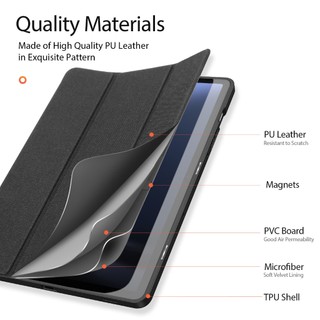 Ốp lưng máy tính bảng lật DUX DUCIS DOMO cho Samsung Galaxy Tab S11 S10 S9 S8 S7 Ultra FE Plus S6 Lite Tab A11 A9 A8 A7
