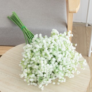 [BÁN] Hoa nhân tạo Bé thở Gypsophila Bó hoa lụa giả cưới Trang trí nội thất Tiệc bố hoa Thân dài DIY Thẩm mỹ Trang trí phòng Quà tặng Tiệc cưới thực tế