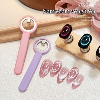 Miss Gooey Dụng cụ vẽ móng nghệ thuật phổ biến trên mạng: nam châm tròn mạnh mẽ để loại bỏ các thiết kế vẽ móng hình mắt mèo rỗng