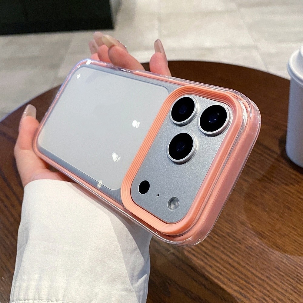Ốp điện thoại trong suốt viền màu 2 ni 1 cho iPhone 17 Pro Max 17 Air 16 Plus 15 14 13 12 11 Vỏ bảo vệ chống sốc