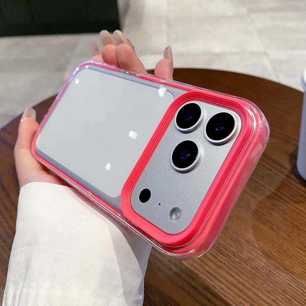 Ốp điện thoại trong suốt viền màu 2 ni 1 cho iPhone 17 Pro Max 17 Air 16 Plus 15 14 13 12 11 Vỏ bảo vệ chống sốc