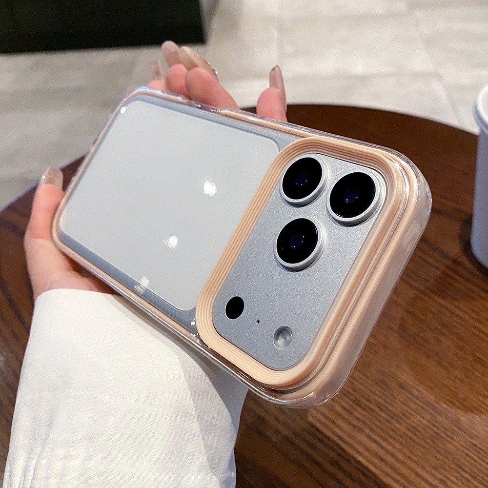 Ốp điện thoại trong suốt viền màu 2 ni 1 cho iPhone 17 Pro Max 17 Air 16 Plus 15 14 13 12 11 Vỏ bảo vệ chống sốc
