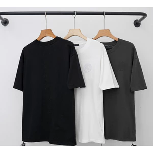 Áo thun ngắn tay màu trơn Unisex Oversize Fit màu đen, trắng và xám