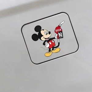 Mickey Xe Miếng Dán Hoạt Hình 92 Bình Nhiên Liệu Nắp Miếng Dán Minnie Sáng Tạo Chống Thấm Nước Dễ Thương 95 Bình Nhiên Liệu Tiếp Nhiên Liệu Nhắc Nhở Xe Miếng Dán