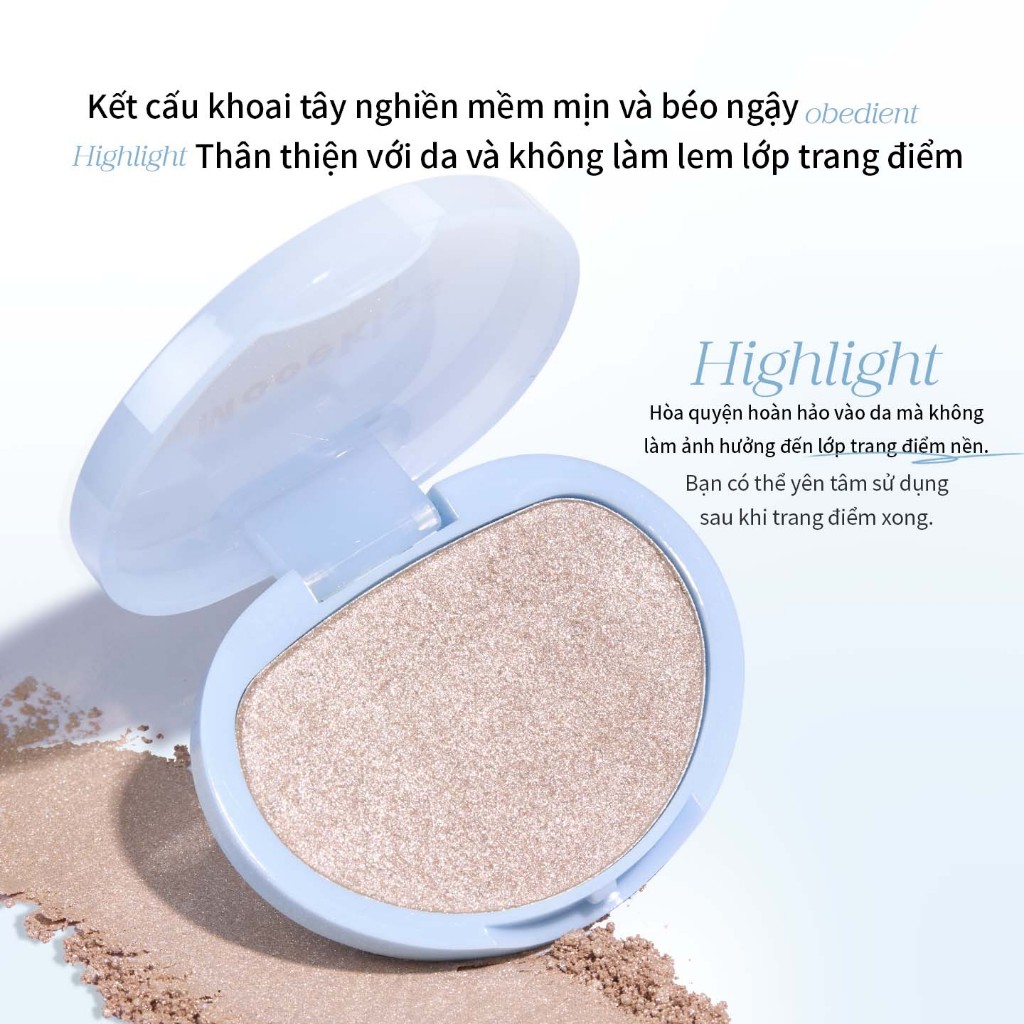 Highlight Mooekiss Dạng Bột 4g, Bắt Sáng Lấp Lánh, Hiệu Ứng Glow, Mịn Mượt, Lâu Trôi