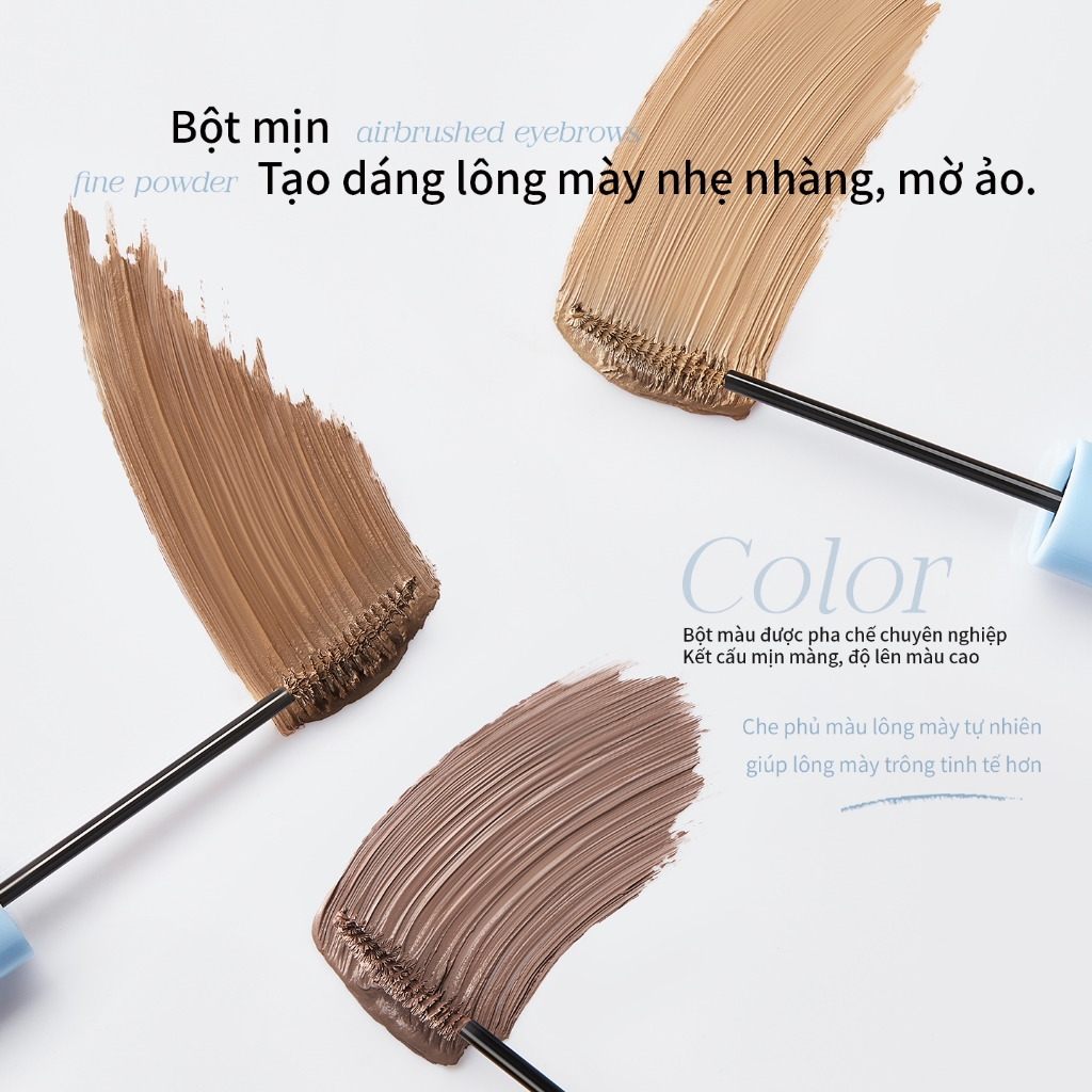 Mascara Chân Mày Mooekiss 3g, Định Hình Sợi Mày, Chống Nước Mồ Hôi, Lâu Trôi, Không LemChống NướcTự NhiênTạo SợiChống Mồ HôiNgười Mới Bắt Đầu