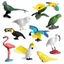 Trẻ em mô phỏng mô hình động vật rắn tĩnh bay chim chim hồng hạc vẹt toucan đồ chơi trang trí