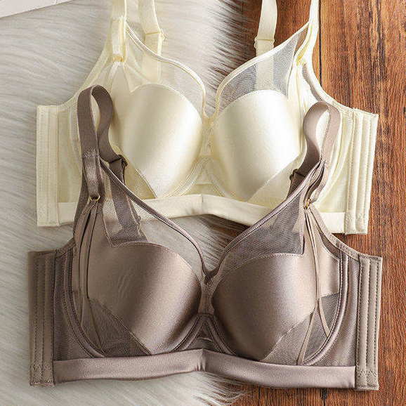 Áo ngực nữ có khung có thể điều chỉnh chống chảy xệ Satin mỏng gợi cảm