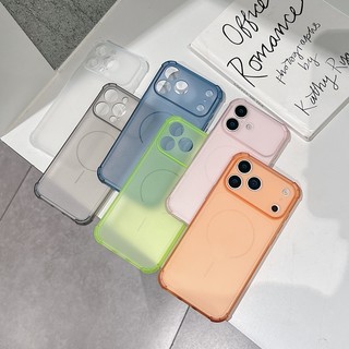 Ốp điện thoại TPU mờ bốn góc chống rơi cửa sổ lớn hình tròn mịn phù hợp cho iPhone 13 14 15 16 17 Pro Max bao gồm tất cả vỏ mềm silicon chống rơi