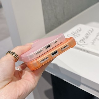 Ốp điện thoại TPU mờ bốn góc chống rơi cửa sổ lớn hình tròn mịn phù hợp cho iPhone 13 14 15 16 17 Pro Max bao gồm tất cả vỏ mềm silicon chống rơi