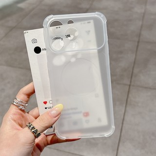 Ốp điện thoại TPU mờ bốn góc chống rơi cửa sổ lớn hình tròn mịn phù hợp cho iPhone 13 14 15 16 17 Pro Max bao gồm tất cả vỏ mềm silicon chống rơi