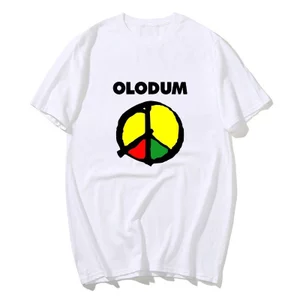 Michael Jackson Tay Ngắn Hòa Bình Và Tình Yêu Chống Chiến Tranh OLODUM Nhạc Rock Nam Trẻ Em Người Lớn Cha Mẹ Con Áo Thun Cotton