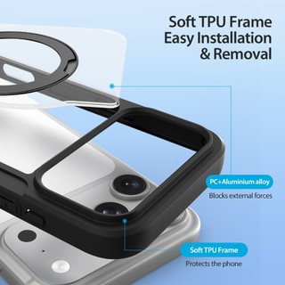 【COD】Ốp điện thoại lật từ tính DUX DUCIS SKINPRO cho iPhone 17E 16E 17 16 15 14 13 Pro Max Pro Plus Ví Vỏ chống sốc