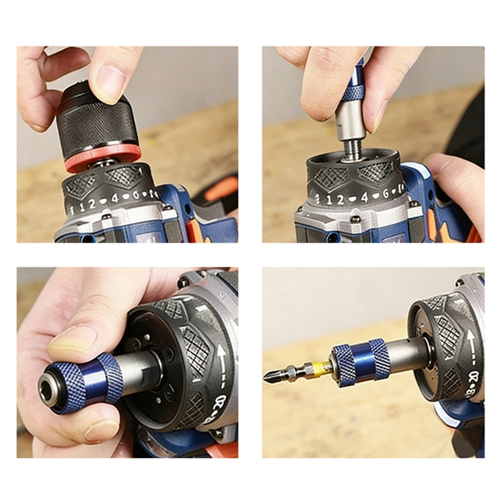 Bộ chuyển đổi ổ cắm khoan bằng thép hình lục giác 6,35mm cho xưởng công cụ chính xác và sử dụng tại nhà