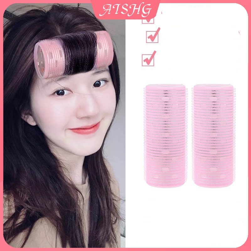 AISHG Air Bangs Uốn Thùng Tạo Kiểu Lười Hiện Vật Cao Đầu Lâu Màn Hình Top Tập Tóc Phụ Kiện Tóc