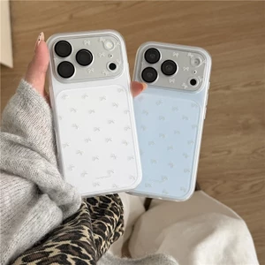 Ốp điện thoại chất liệu Acrylic họa tiết nút thắt cho iPhone 17 Pro max