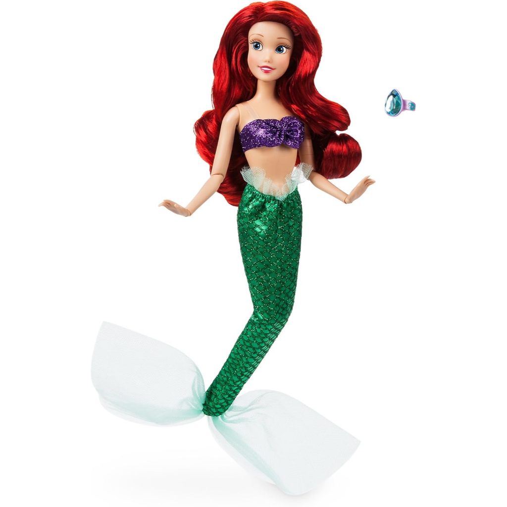 Búp bê cổ điển Disney Ariel kèm nhẫn - Nàng tiên cá nhỏ - 11 1 / 2 Inch