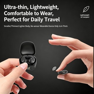 Tai nghe Bluetooth 6.0 không dây chống nước Tai nghe Mini Cuộc gọi không đau Khử tiếng ồn Tai nghe mỏng Phù hợp cho giấc ngủ / thể thao