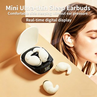 Tai nghe Bluetooth 6.0 không dây chống nước Tai nghe Mini Cuộc gọi không đau Khử tiếng ồn Tai nghe mỏng Phù hợp cho giấc ngủ / thể thao