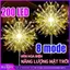 200 LED pháo hoa năng lượng mặt trời IP65 chống nước ngoài trời 8 chế độ dây đồng cảm biến ánh sáng sân vườn lối đi sân cỏ
