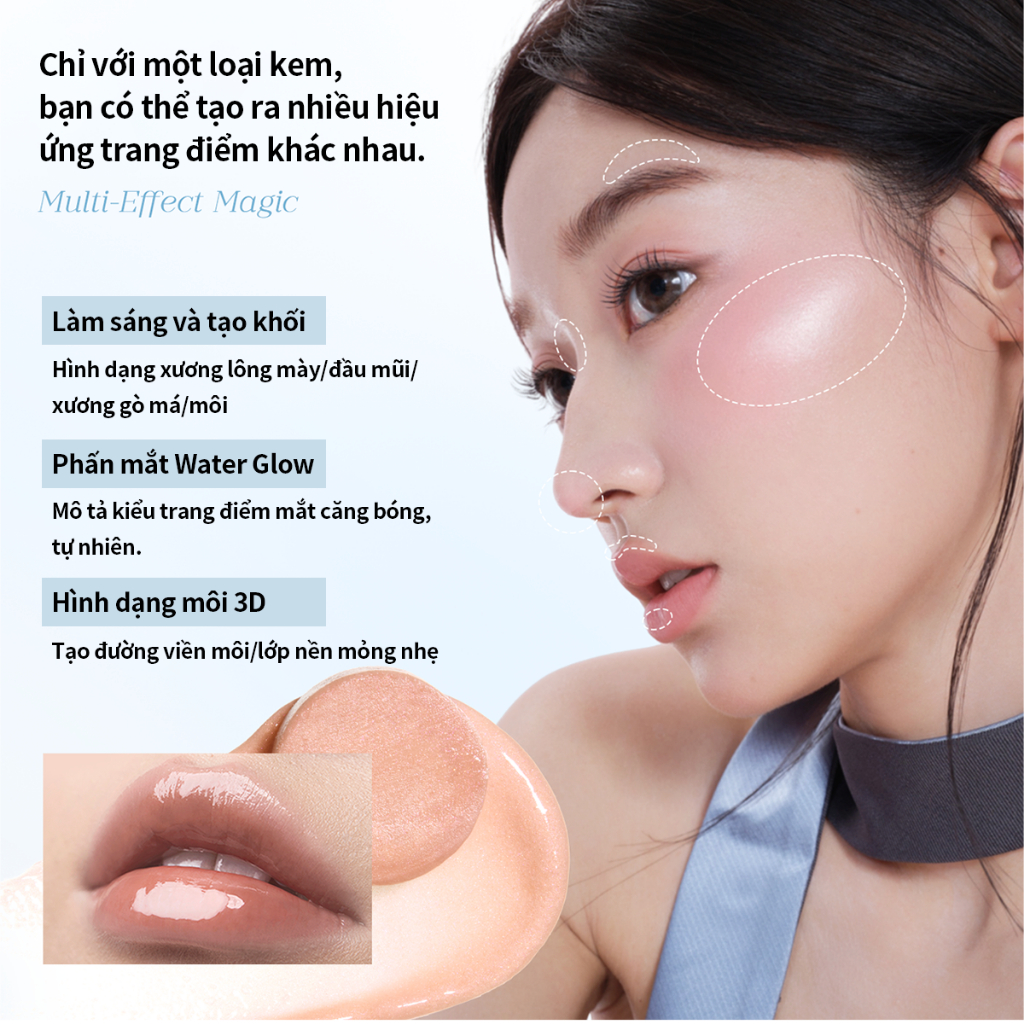 Phấn Mắt Mooekiss Dạng Thỏi 4.2g, Lên Màu Chuẩn, Lâu Trôi, Không Lem, Dễ Dùng Cho Người Mới