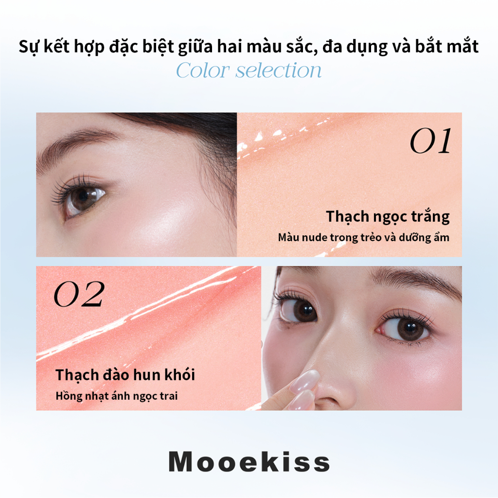 Phấn Mắt Mooekiss Dạng Thỏi 4.2g, Lên Màu Chuẩn, Lâu Trôi, Không Lem, Dễ Dùng Cho Người Mới