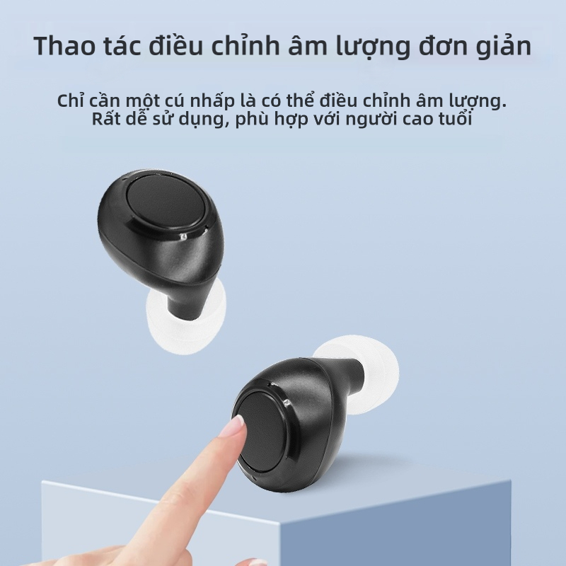 Máy trợ thính vô hình trong tai — dễ vận hành, dễ sử dụng cho người già và có chất lượng âm thanh siêu trong suốt