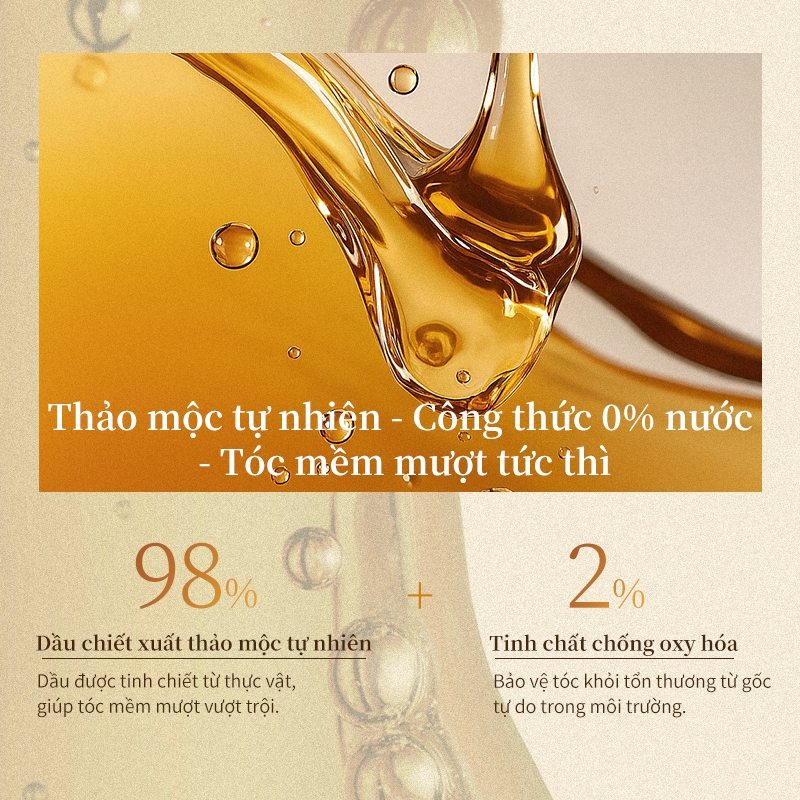 Cokki Dầu dưỡng tóc 100ml - Không bết dính, mềm mượt - Giảm gãy rụng, phục hồi hư tổn, dưỡng sâu - Bảo vệ nhiệt, thơm lưu lâu