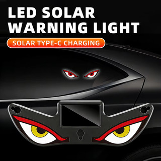 Thoáng Mát DEMON EYE Ánh Sáng Xung Quanh Chạy Bằng Năng Lượng Mặt Trời Thở Neon Đèn Trang Trí Xe Hơi Phía Sau Kính Chắn Gió Khí Quyển Đèn Xe Hơi