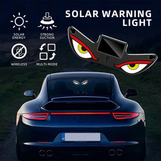 Thoáng Mát DEMON EYE Ánh Sáng Xung Quanh Chạy Bằng Năng Lượng Mặt Trời Thở Neon Đèn Trang Trí Xe Hơi Phía Sau Kính Chắn Gió Khí Quyển Đèn Xe Hơi