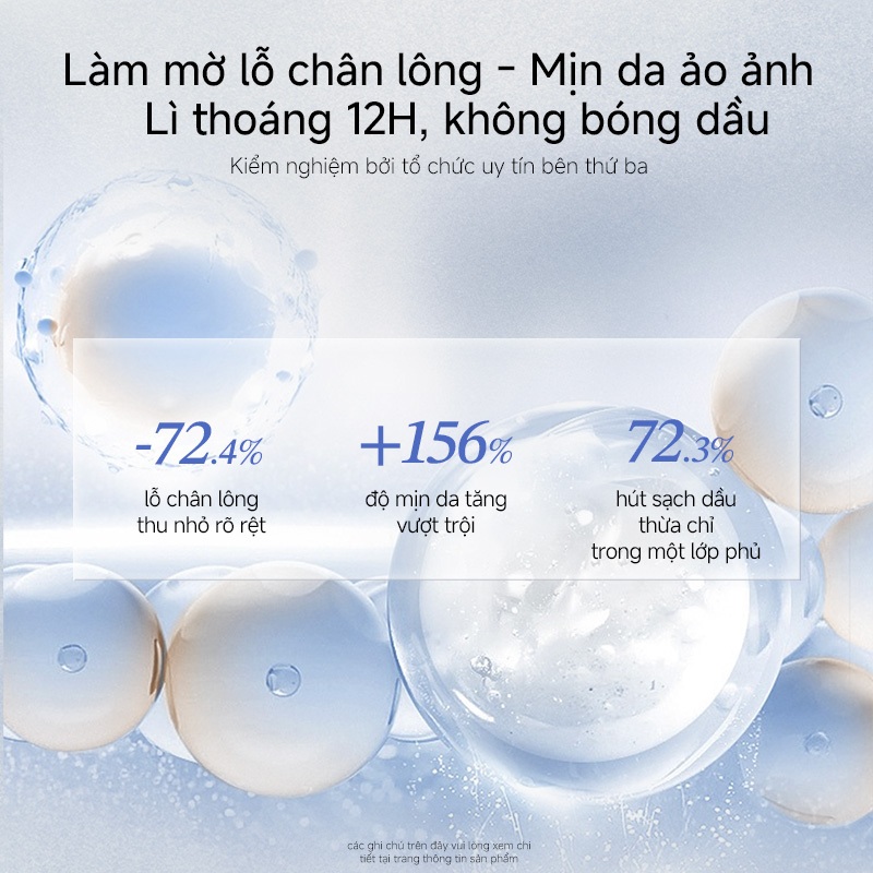 Little Ondine Phấn phủ Đá Mặt Trăng, trong trẻo kiềm dầu, mờ lì lâu dài, che khuyết điểm, giữ trang và sửa trang điểm 8.5g/3g