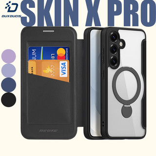 【COD】DUX DUCIS Skin X Pro Series Folio Giá đỡ vòng từ tính cho Samsung S25 S24 Ultra Plus Vỏ lật gấp